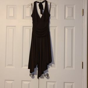 Brown halter style dress size small.